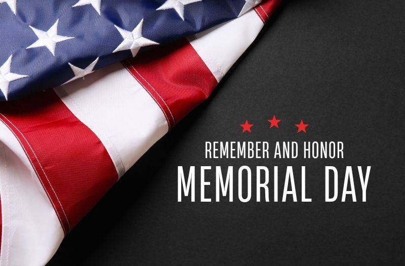 Memorial Day, May 25, 2026