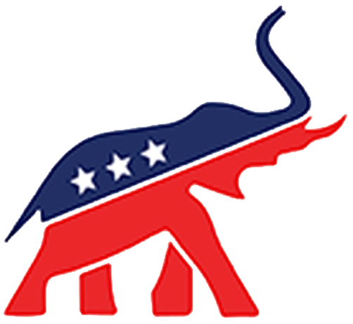 CRA Red White and Blue elephant with stars